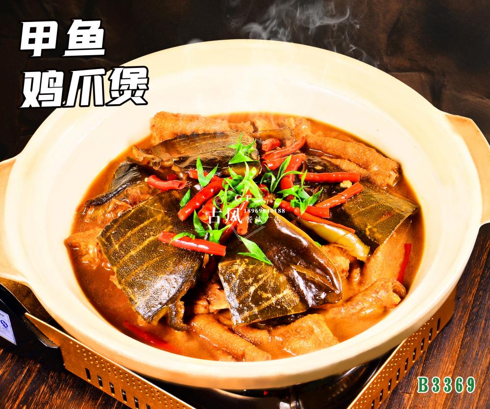 B3369甲魚雞爪煲