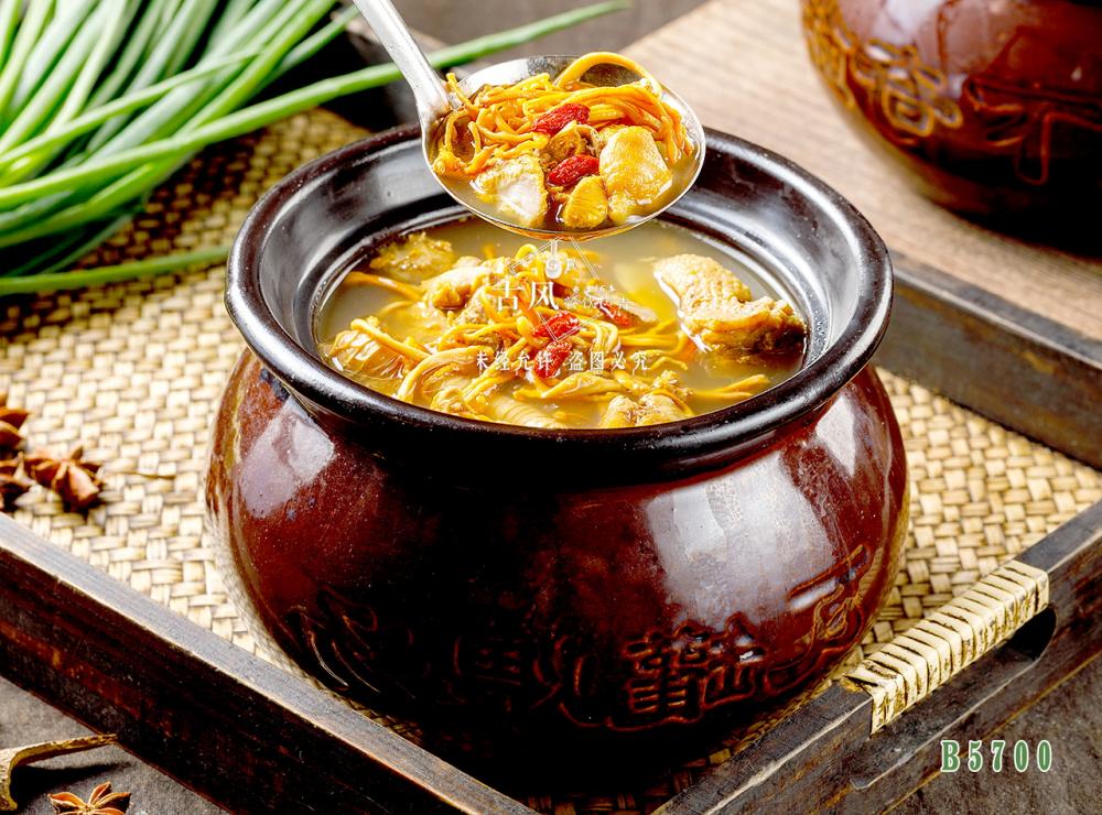 B5700蟲草(cǎo)花(huā)土(tǔ)雞湯
